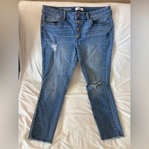 Sonoma Goods for Life Skinny Crop Jeans with Button Fly 14